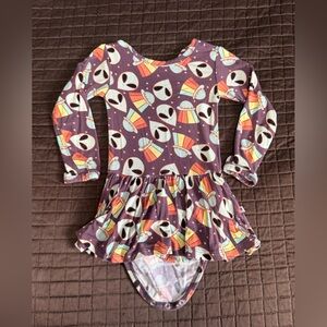 Bums & Roses Alien bodysuit dress 12-18m
